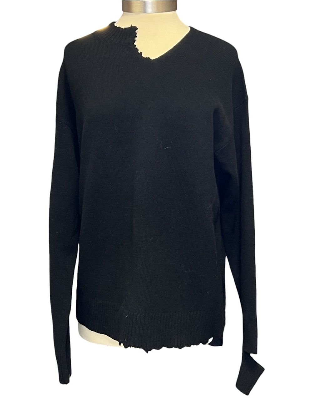 Tibi Wool Distressed Sweater
